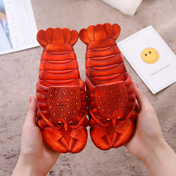 Fisk Hummer Flip-Flops - De Originala Fisktofflorna Lobster Red Size 42-43
