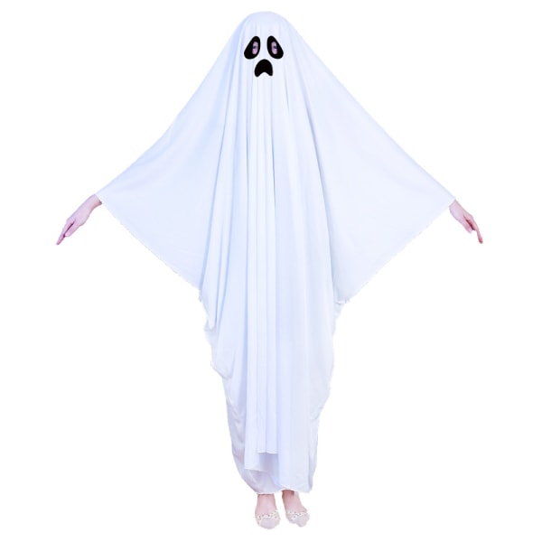 Perheen Ystävällinen Haamuasu Halloween-asu Poika Tyttö Cosplay Pukeutuminen (Pieni Pluskoko)