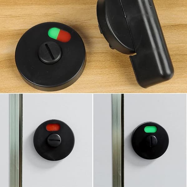 Dörrlås med zonindikator, integritetsindikator, toalettlås, 5-pack