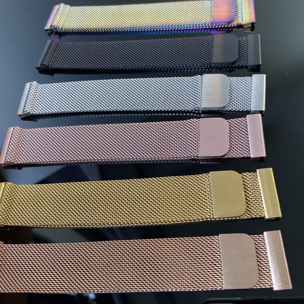 Magnetisk rustfritt stålrem egnet for Fitbit Charge3 / Charge4 - Sølv (L-kode)