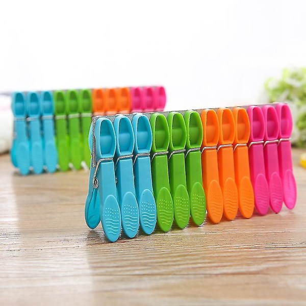 48 Pieces Washing Line Pegs Clothes Pegs Strong Clothes Pegs Clothespin Clothes Clips Firm Grip Soft Plastic Laundry Pegs