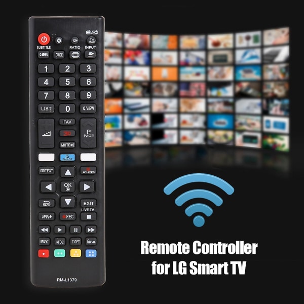 Universal TV-fjärrkontroll för LG RM-L1379 3D/för Amazon/Netflix för hemmabio