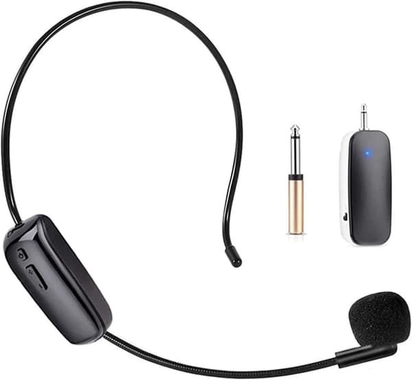 Trådlöst mikrofonheadset, UHF trådlöst mikrofonheadset för röstförstärkare, scenhögtalare