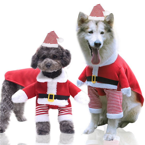 Julhundkostym Hund Katt Jultomte Husdjurskostym