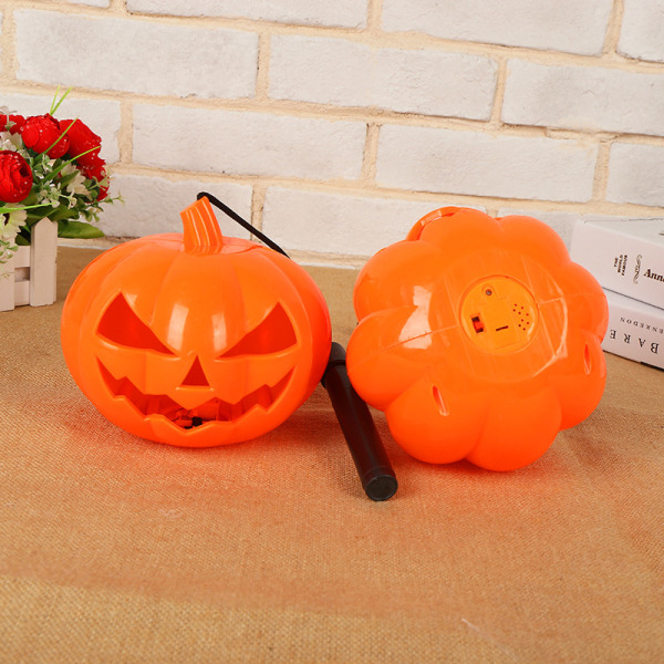 Halloween-koristeiden tunnelma-asetelma rekvisiitat, muoviset hehkuvat kurpitsalyhdyt temppurekvisiitat Halloween-kurpitsalyhty