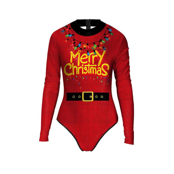 Dametøj En-delt Badetøj Sjove Jule Badetøj Badetøj Monokini SB120-1024 L to XL