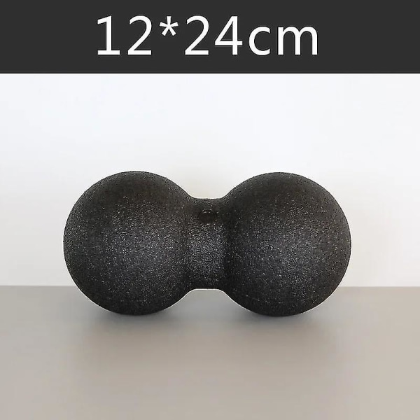 2024 3-pack Yoga Massage Fitness Boll Foam Roller Set för Ryggsmärta Själv-Myofascial Behandling Pilates Muskelavslappning Övningar_GET IT Gifts 2Blackwhite 12cm