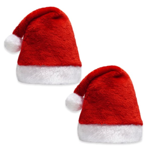 2kpl Joulupukin hattu, Joulupukin hattu pehmo aikuisille ja lapsille