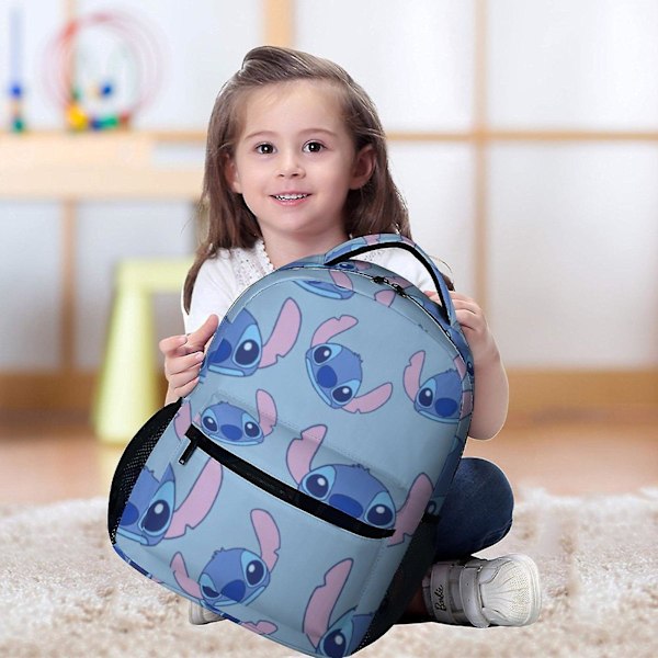 v1267 Stitch Skolesekk Dagstursekk Lett Ryggsekker Skoleboksekk Unisex Casual Ryggsekk for UtendørsxsSJB1267