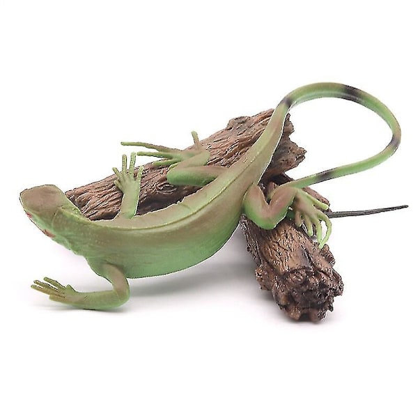 Solid Simulation Grøn Leguan Model Lizard Dyre Ornamenter Hjem Dekoration Håndværk