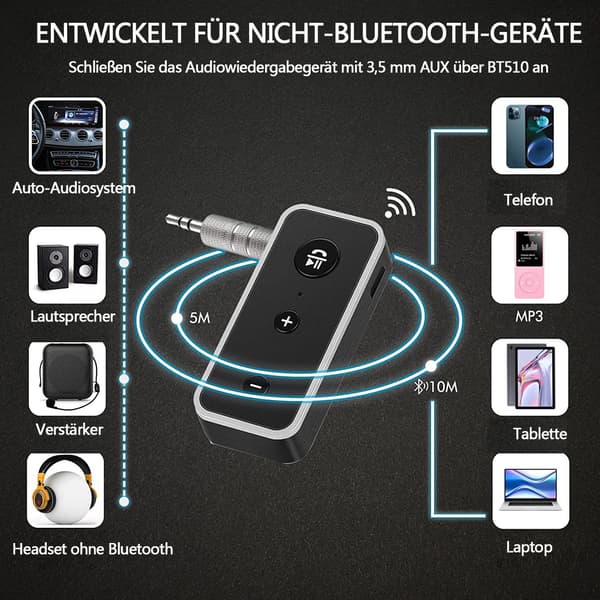 Bluetooth-adapter för bilradio med handsfree-kit