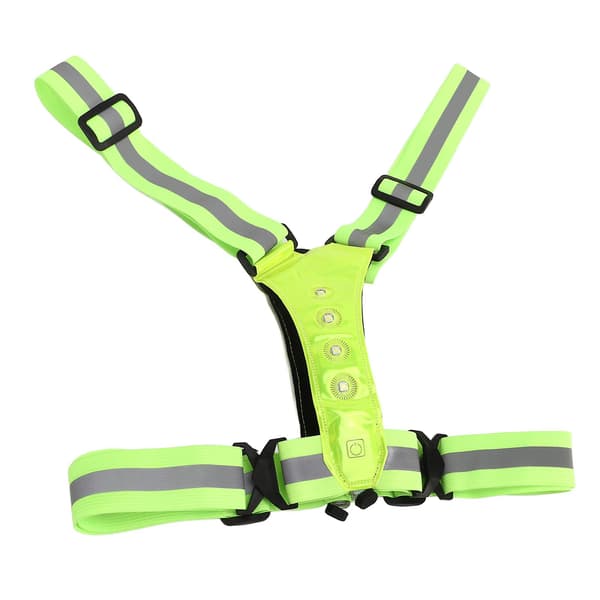 Høy synlighet LED refleksvest for løping og sykling - Vanntett, pustende, USB-ladbare