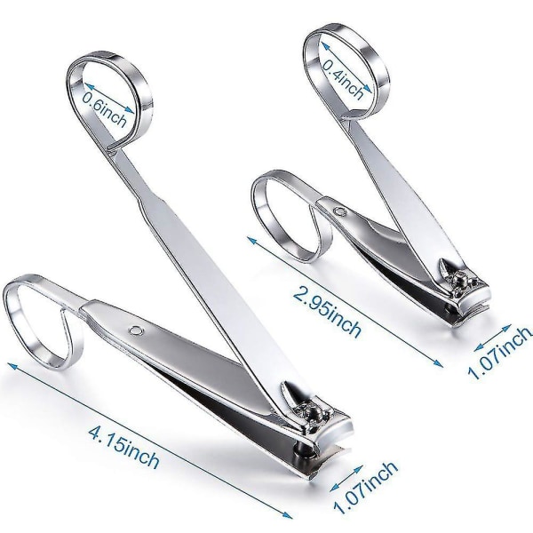 4-pack Grip Nagelklippare 360-graders Rotationshuvud Sax Grip Tånagelklippare