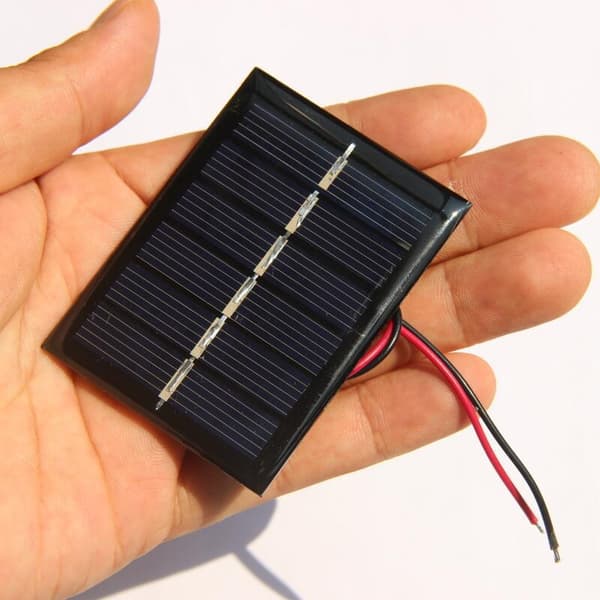 3V 0,3W solcellepanel solcellelimplate DIY solcellepanel med ledning 65*48MM
