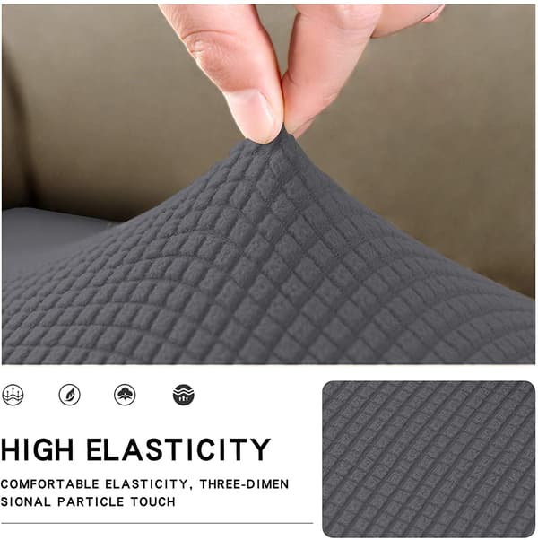 Stretch Överdrag Sittdyna Soffskydd Möbelskydd Soffsits Sofföverdrag Mjuk Flexibilitet med Elastisk Botten (So