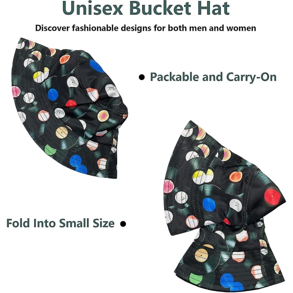 Bucket Hat Pakkbar Solhatt Fiskehatt Utendørs Sommer Strand Caps For Menn Kvinner Duck Adjustable