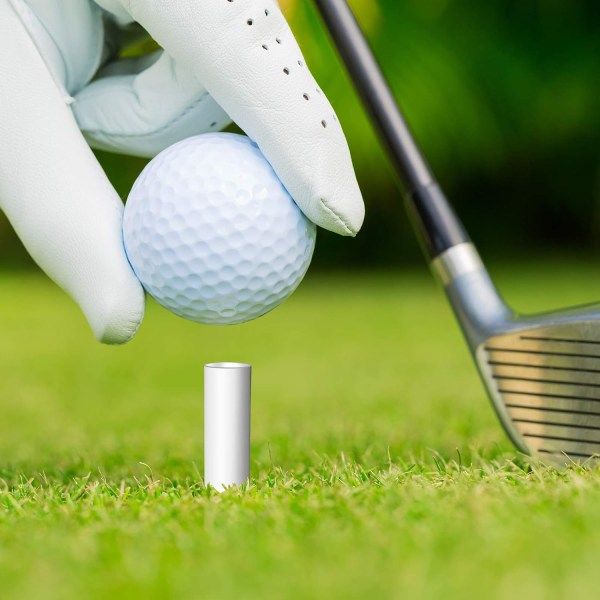 8 stycken gummiklubbor för golfträning med 8 olika storlekar Vita gummiklubbor för golf