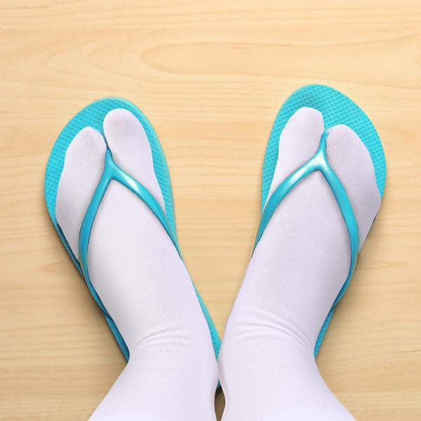6 Par Flip Flop Unisex Sokker Split Toe Sokker Tå Sokker for Menn Gutter Kvinner