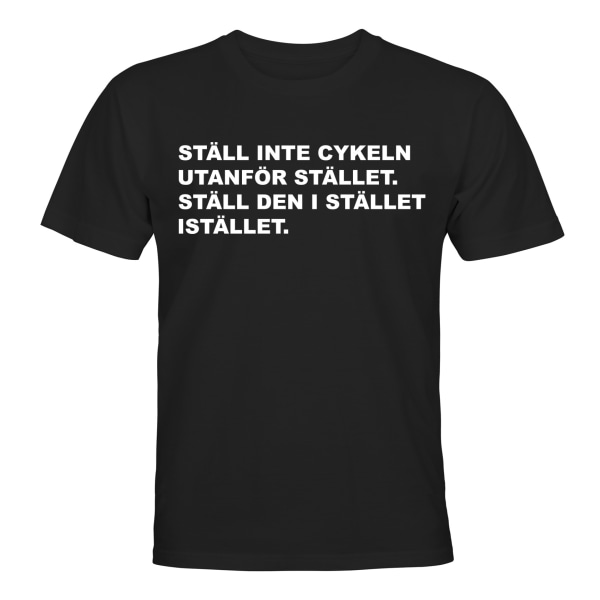 Sett det i stedet - T-SHIRT - HERRE Svart - L