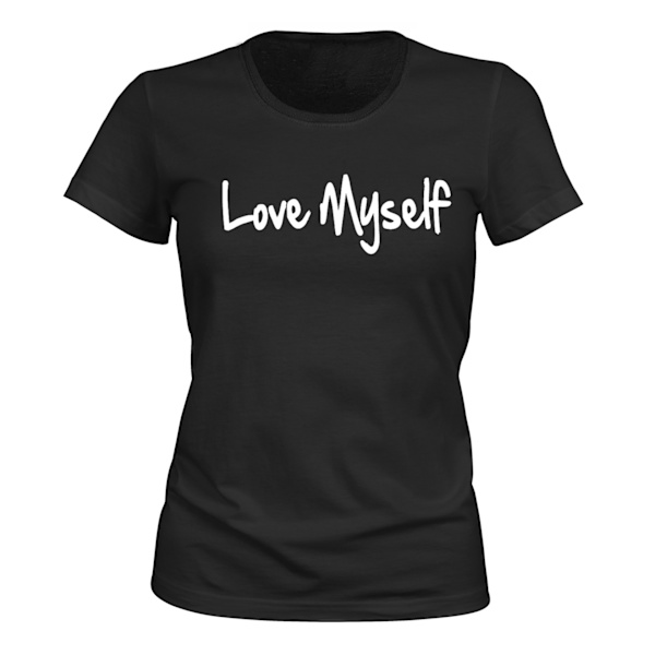 Elsk mig selv - T-SHIRT - DAME sort XS