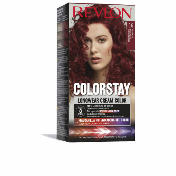 Permanent färg Revlon Colorstay Nº 6.6 Röd