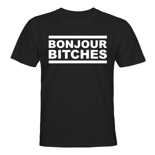 Bonjour Bitches - T-SHIRT - UNISEX Svart - S