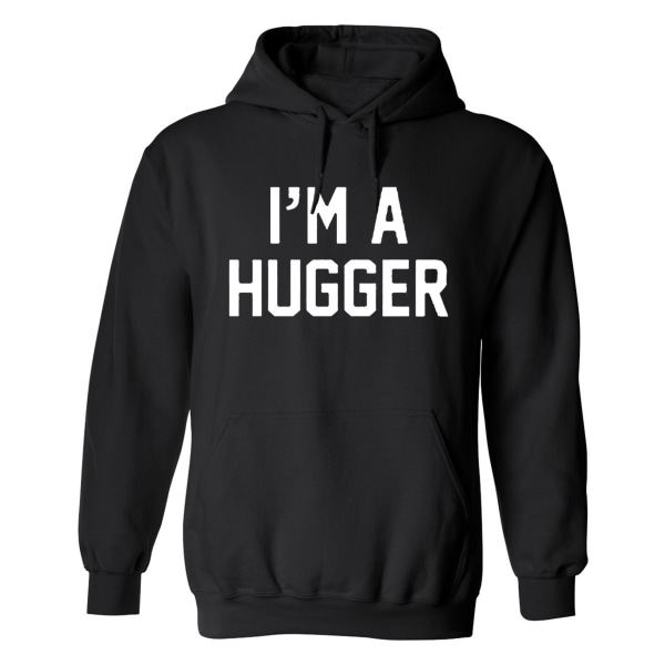 Im A Hugger - Hættetrøje / Sweater - MÆND Svart - 4XL