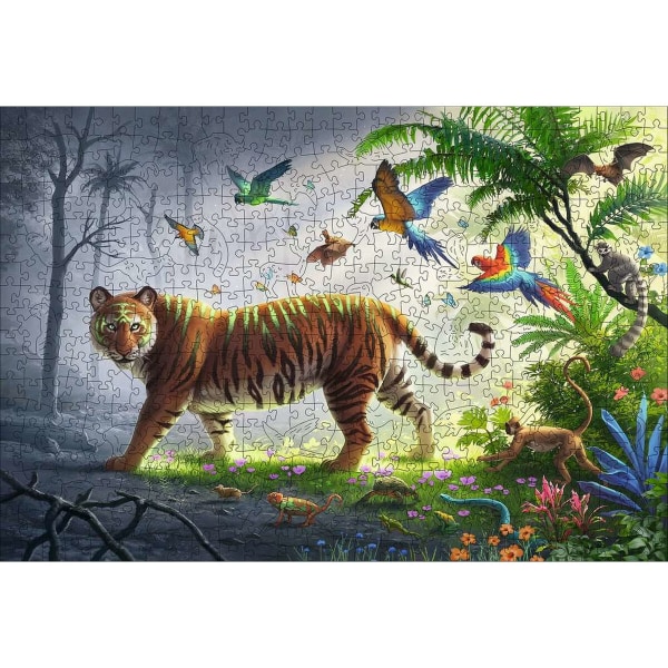 Pussel Ravensburger Jungle Tiger 00017514 500 Delar