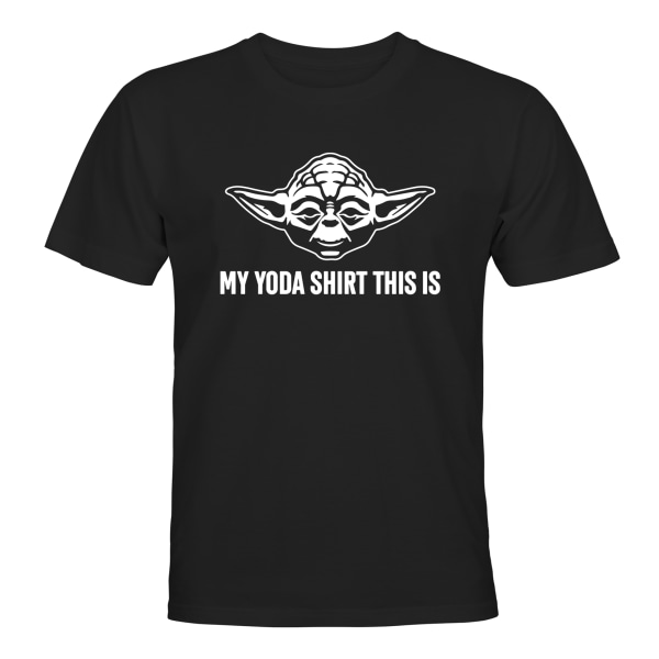 Yoda My Yoda Shirt This Is - T-SHIRT - UNISEX Svart - 2XL