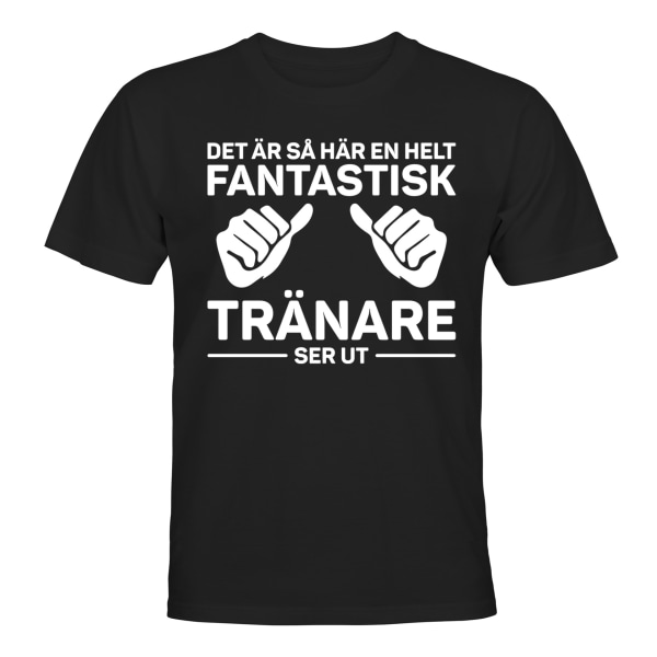 Fantastisk træner - T-SHIRT - UNISEX Svart - 3XL