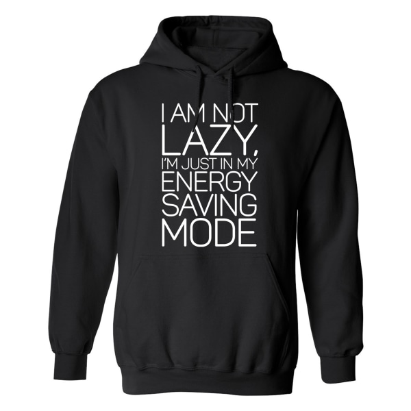 Im Not Lazy - Hættetrøje / Sweater - UNISEX Svart - 3XL