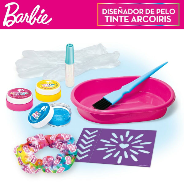 Hårstylingsett Barbie Rainbow Tie Hår med highlights Multicolour