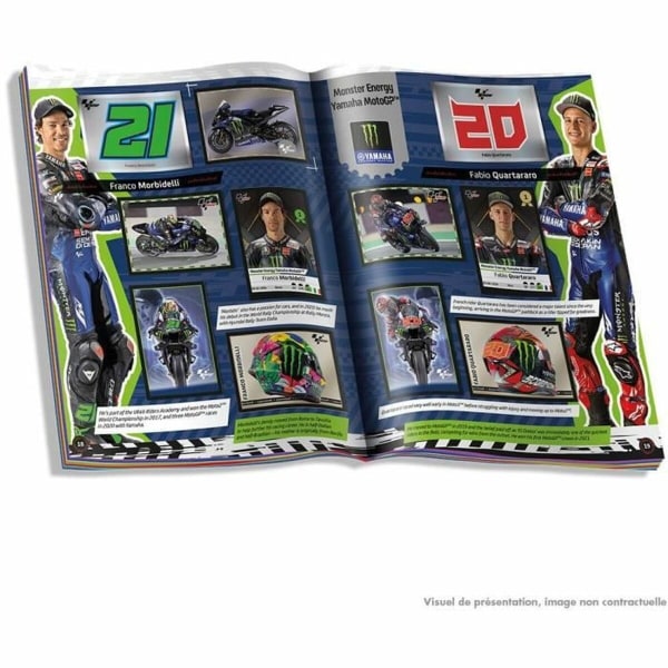 Klistremerkesett Panini Moto GP startpakke Klistremerkealbum 4 konvolutter (fransk)