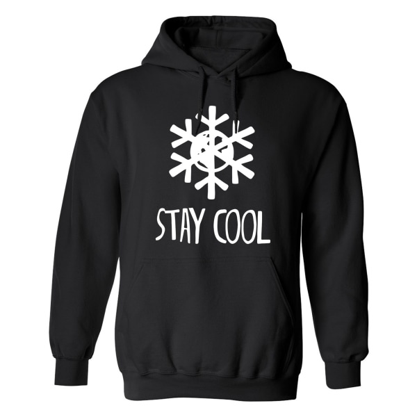 Stay Cool - Hættetrøje / Sweater - MÆND Svart - 3XL