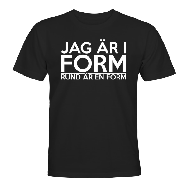 Jeg er i form - T-SHIRT - HERRE Svart - L