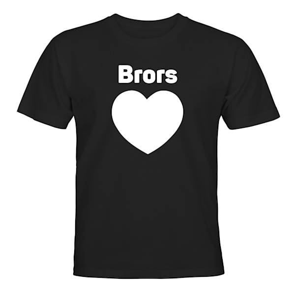 Brother's Heart - T-SHIRT - BØRN sort Svart - 118 / 128