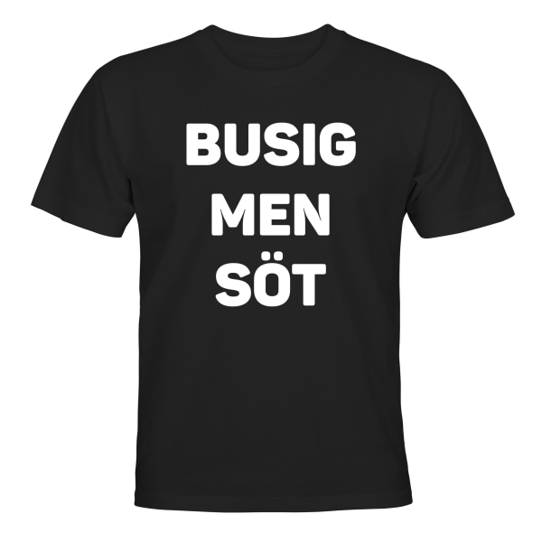 Busig Men Söt - T-SHIRT - BARN svart Svart - 118 / 128