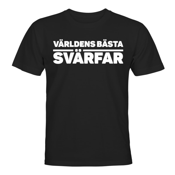 Verdens beste svigerfar - T-SHIRT - UNISEX Svart - XL