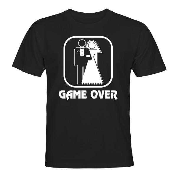 Groom Game Over - T-SHIRT - MÆND Svart - L