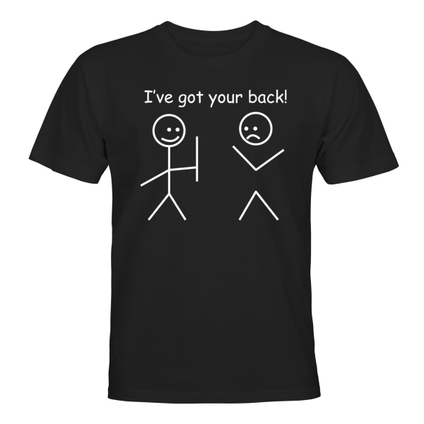 Ive Got Your Back - T-PAITA - MIESTEN Svart - L