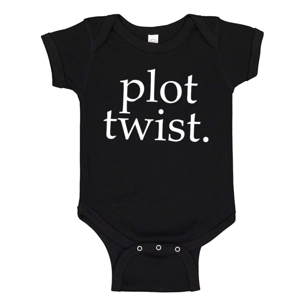 Plot Twist - Baby Body sort Svart - 24 månader