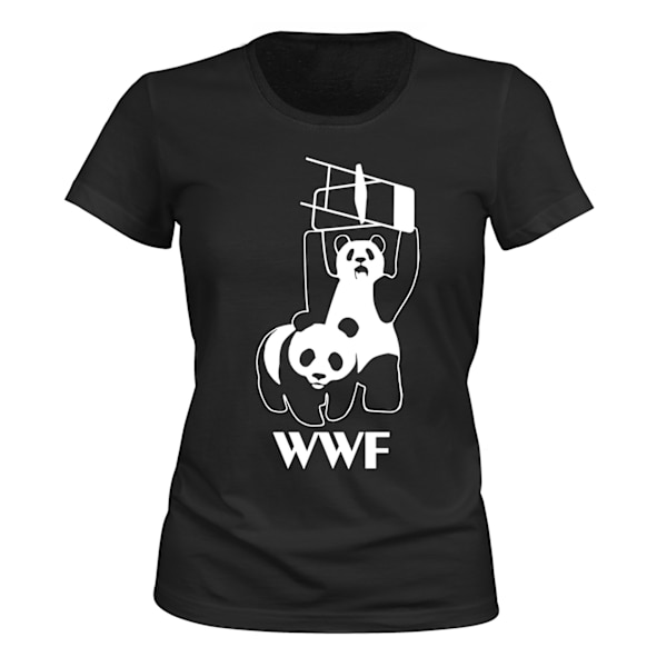 WWF - T-SHIRT - DAME sort XXL