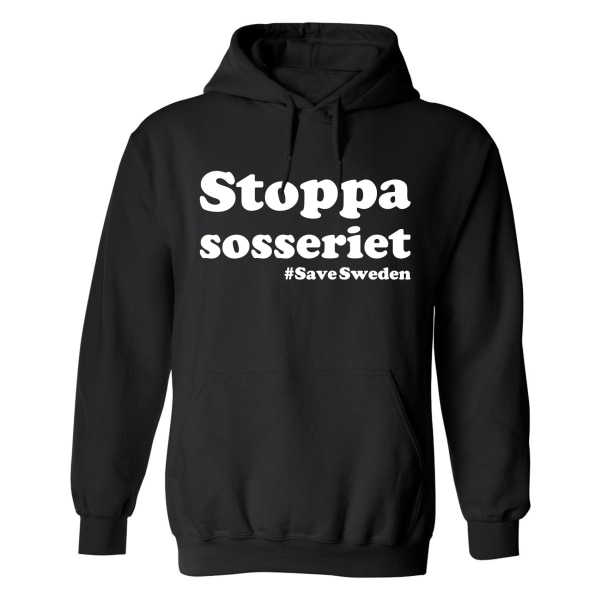 Stop the Sosseriet - Hættetrøje / Sweater - HERRE Svart - M