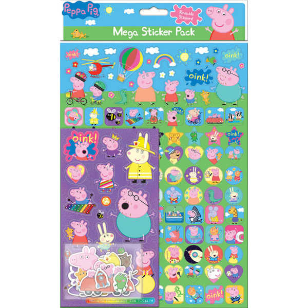 PEPPA PIG MEGA PACK KLISTREMERKER