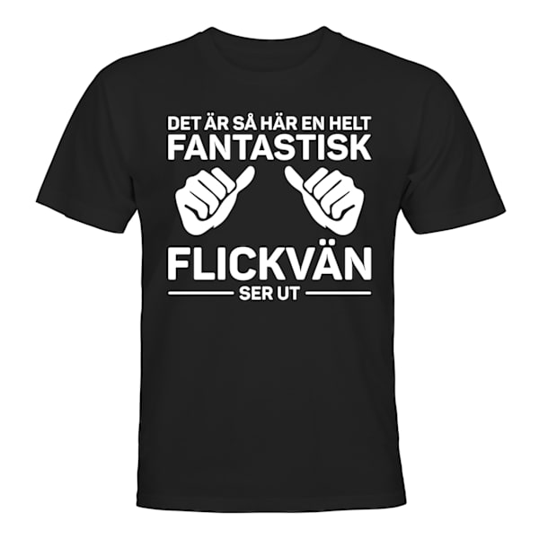 Fantastisk Flickvän - T-SHIRT - UNISEX Svart - M
