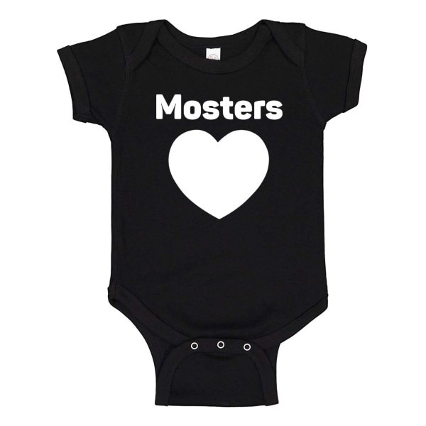 Mosters Hjärta - Baby Body svart Svart - 6 månader
