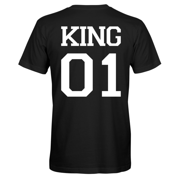 King - T-SHIRT - HERR Svart - XL