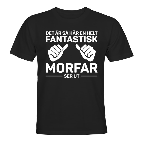 Fantastisk bedstefar - T-SHIRT - UNISEX Svart - M