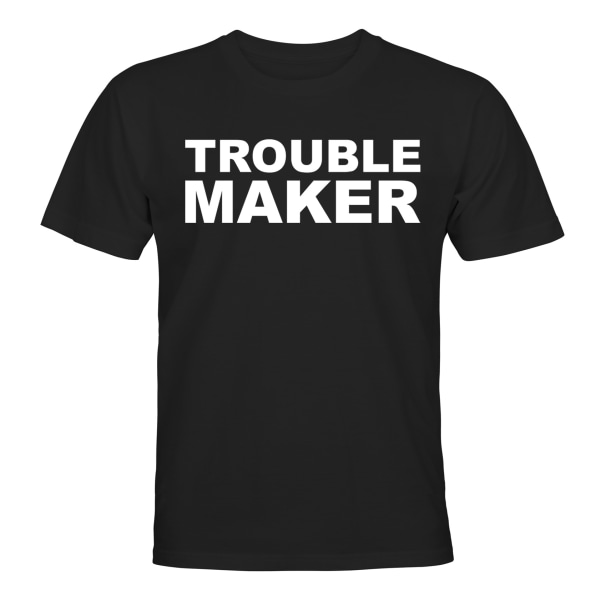 Trouble Maker - T-SHIRT - HERR Svart - 3XL
