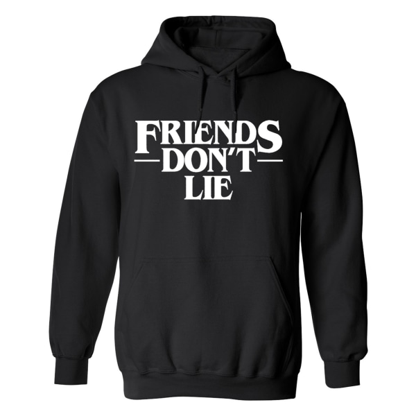 Friends Dont Lie - Hættetrøje / Sweater - MÆND Svart - 3XL